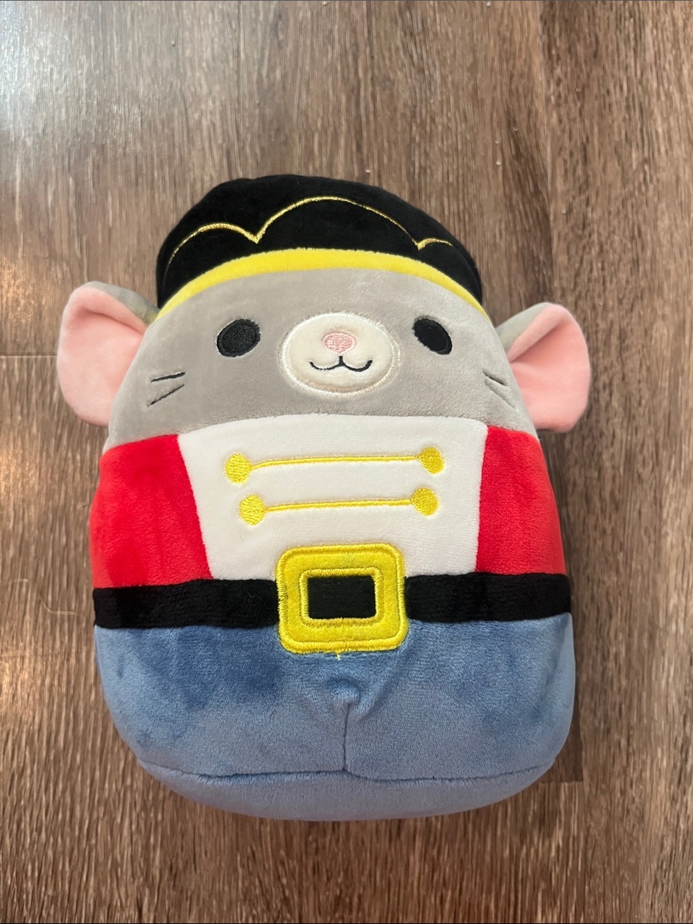 Squishmallows Murray the Mouse Gray Nutcracker Mouse in Red Jacket & Blue Pant
